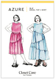 Closet Core Azure Dress, Top & Skirt Pattern