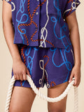 Closet Core Adriana Shirt & Shorts Matching Set Pattern