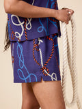 Closet Core Adriana Shirt & Shorts Matching Set Pattern