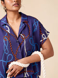 Closet Core Adriana Shirt & Shorts Matching Set Pattern