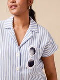 Closet Core Adriana Shirt & Shorts Matching Set Pattern