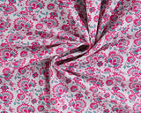 Cotton Voile Flower Fuschia