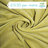 Needlecord (Washed) in Plain Lime Green