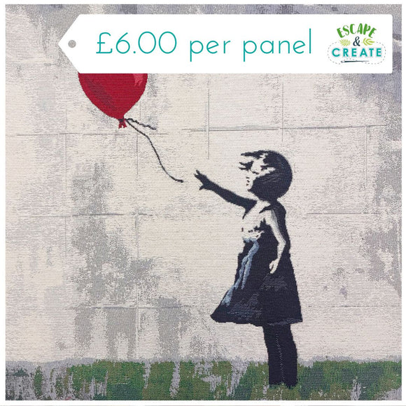 Panel (Tapestry) Heart Gone in Banksy Style (69)