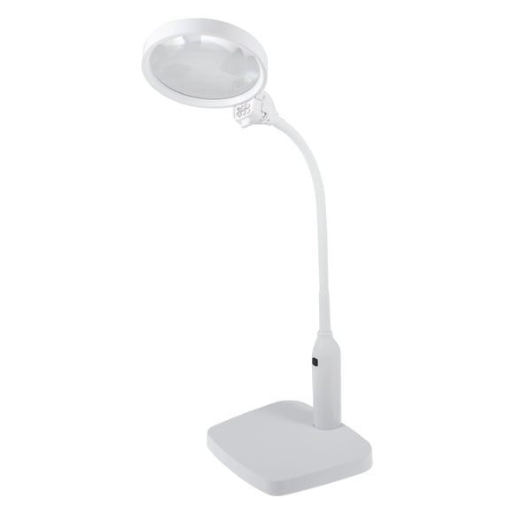 PURElite Multi Use Magnifier and Table Lamp in White