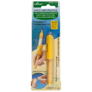 Fabric Marker - Chaco Liner Pen Yellow by Clover (Refillable)
