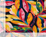 Linen Blend Exotic Leaves (Linen/Tencel Lyocell)