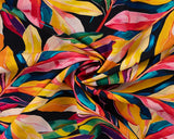 Linen Blend Exotic Leaves (Linen/Tencel Lyocell)