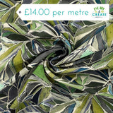 Linen Tencel Blend Leaves Green (Lyocell)