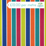 Outdoor Fabrics Bamburgh Rainbow Stripe (PU Coated)