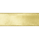 Ribbon 63mm Wire Edged Gold Pleat