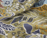 Viscose Slub Floral Beige