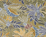 Viscose Slub Floral Beige
