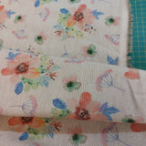 Cotton (Panama Canvas) Botanical Flowers