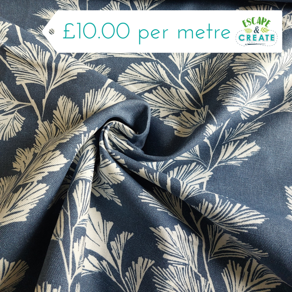 Canvas in Dark Sea Spray by Laura Ashley (Linen/Cotton)