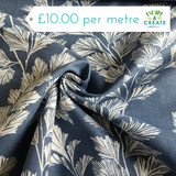 Canvas in Dark Sea Spray by Laura Ashley (Linen/Cotton)