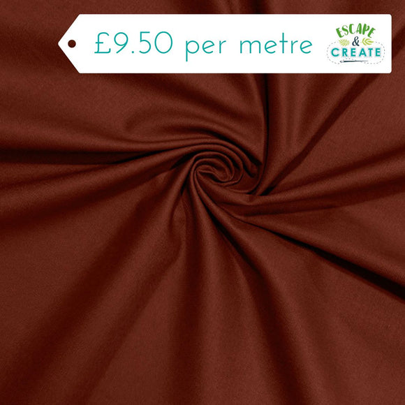 Canvas in Plain Terracotta (Cotton)