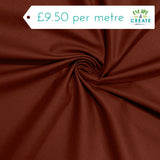 Canvas in Plain Terracotta (Cotton)