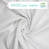 Canvas in Plain White (Cotton)