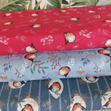 Craft Cotton Co Little Red Robin Bird & Berries