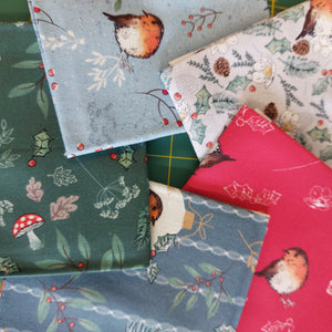 FQ Bundle Little Red Robin by Craft Cotton Co