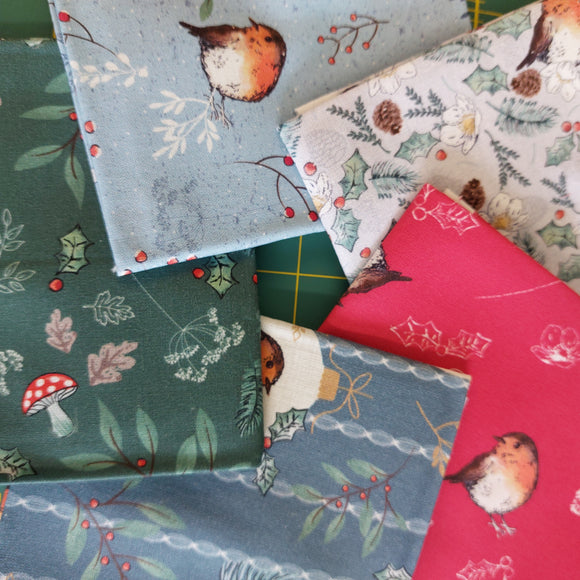 FQ Bundle Little Red Robin by Craft Cotton Co