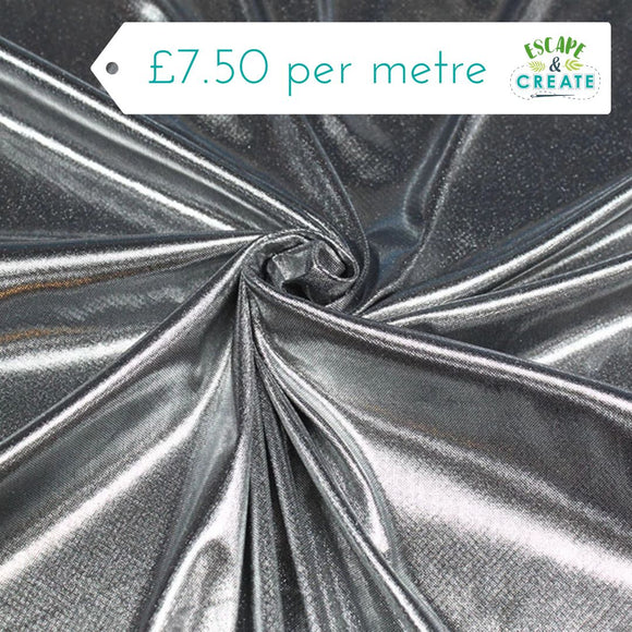 Computer Foil in Silver Black