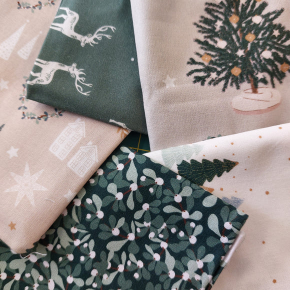 FQ Bundle Cosy Christmas Fawns by Craft Cotton Co