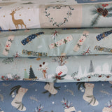 FQ Bundle Cosy Christmas Blues by Craft Cotton Co