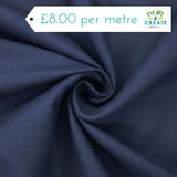 Drill (Cotton) in Plain Navy