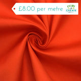 Drill (Cotton) in Plain Orange