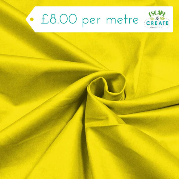 Drill (Cotton) in Plain Yellow