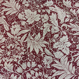 Cotton Duck Floral Wine Red