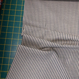 Cotton Duck Stripe Navy