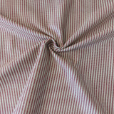 Cotton Duck Stripe Wine Red