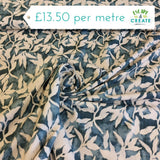 Cotton Lawn Leafy Petite in Denim