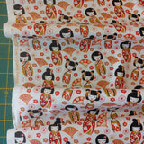 Cotton Poplin Geisha Dolls