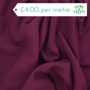 Crepe in Plain Purple (Polyester)