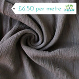 Viscose Crinkle Crepe in Black