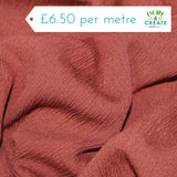 Viscose Crinkle Crepe in Tobacco