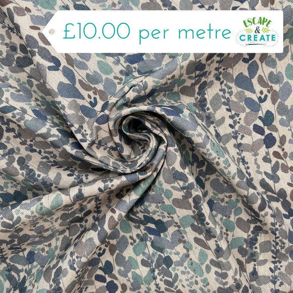 Cotton (Panama Canvas) Wisteria Azure