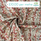 Cotton (Panama Canvas) Wisteria Autumn