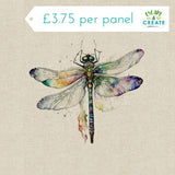 Panel (Linen Look Cotton Rich) Dragonflies (63)