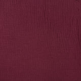 Double Gauze in Plain Mulberry Red (100% Cotton)