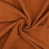 Double Gauze in Plain Terracotta (100% Cotton)