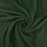 Double Gauze in Plain Pine Green (100% Cotton)