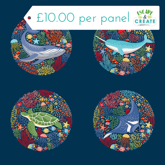 Panel: Deep Blue Sea by Makower (34)