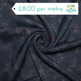 Viscose Dreamy Floral Navy/Red