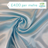 Dress Lining (Satin) in Plain Baby Blue