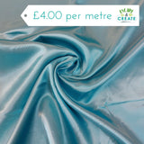 Dress Lining (Satin) in Plain Turquoise